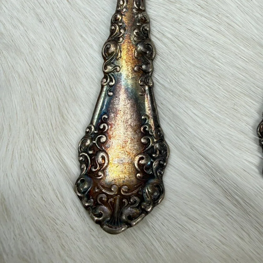 Set of Four 1847 Rogers Bros. Silver-Plated Teaspoons